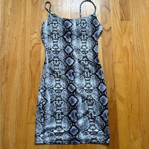 Better Be Bodycon Snake Print Dress